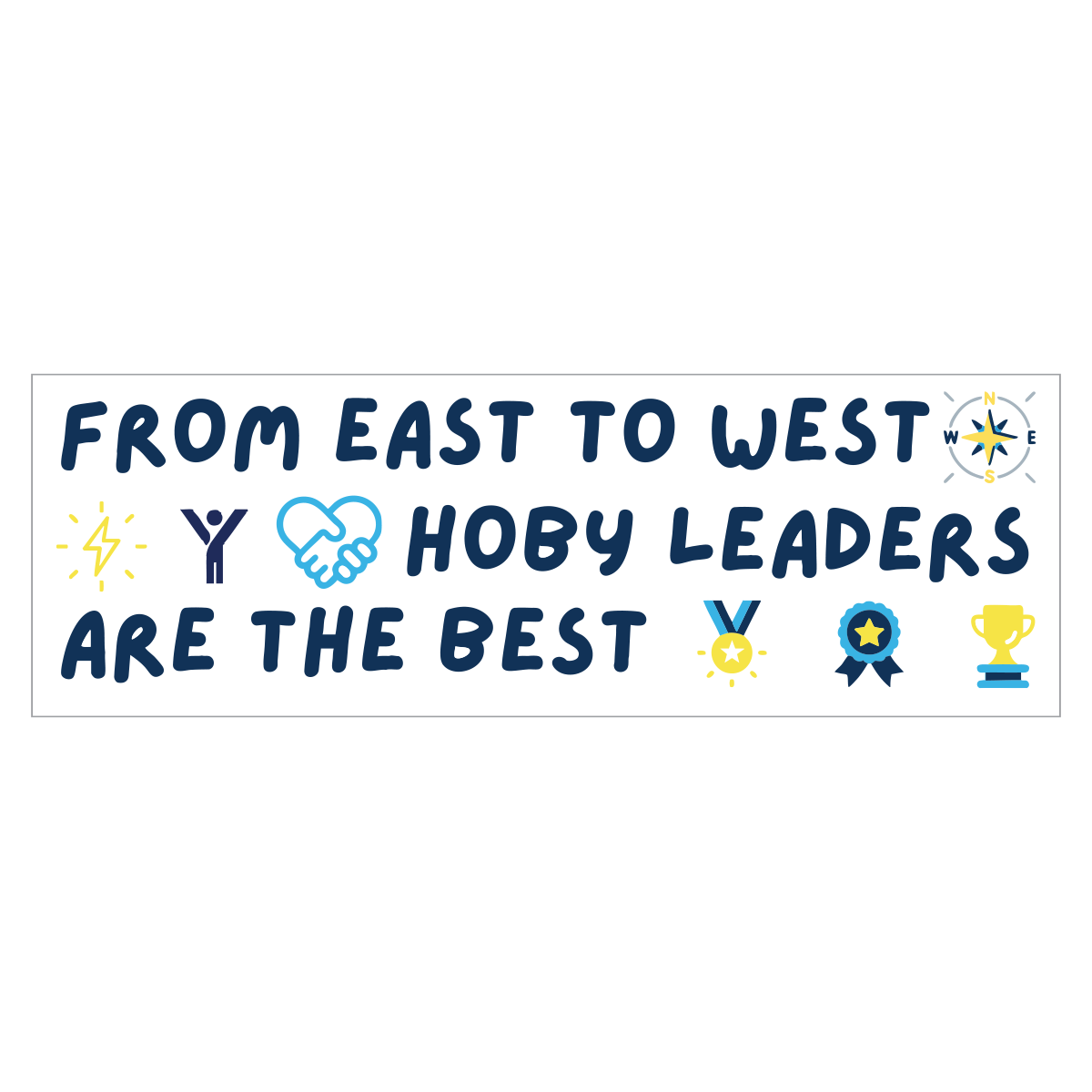 East to West Vinyl Sticker