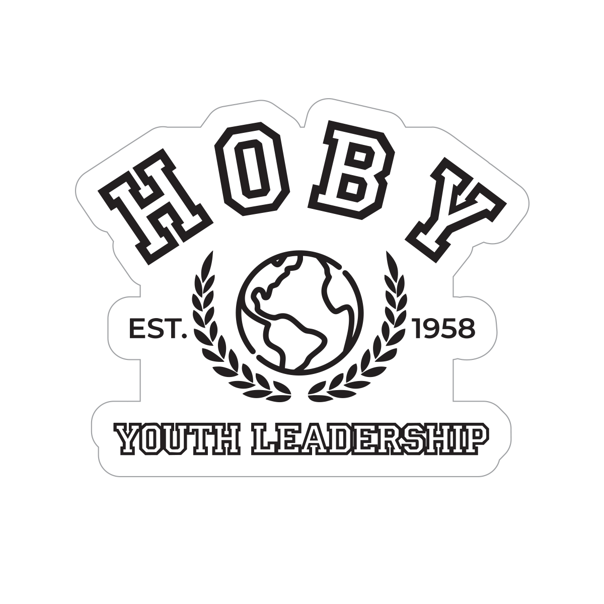 HOBY Collegiate EST. 1958 Vinyl Sticker