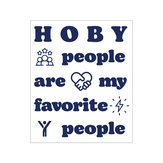 HOBY People Are My Favorite People Vinyl Sticker