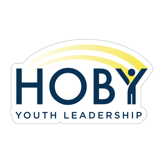 HOBY Youth Leadership- Logo with Swoosh Vinyl Sticker