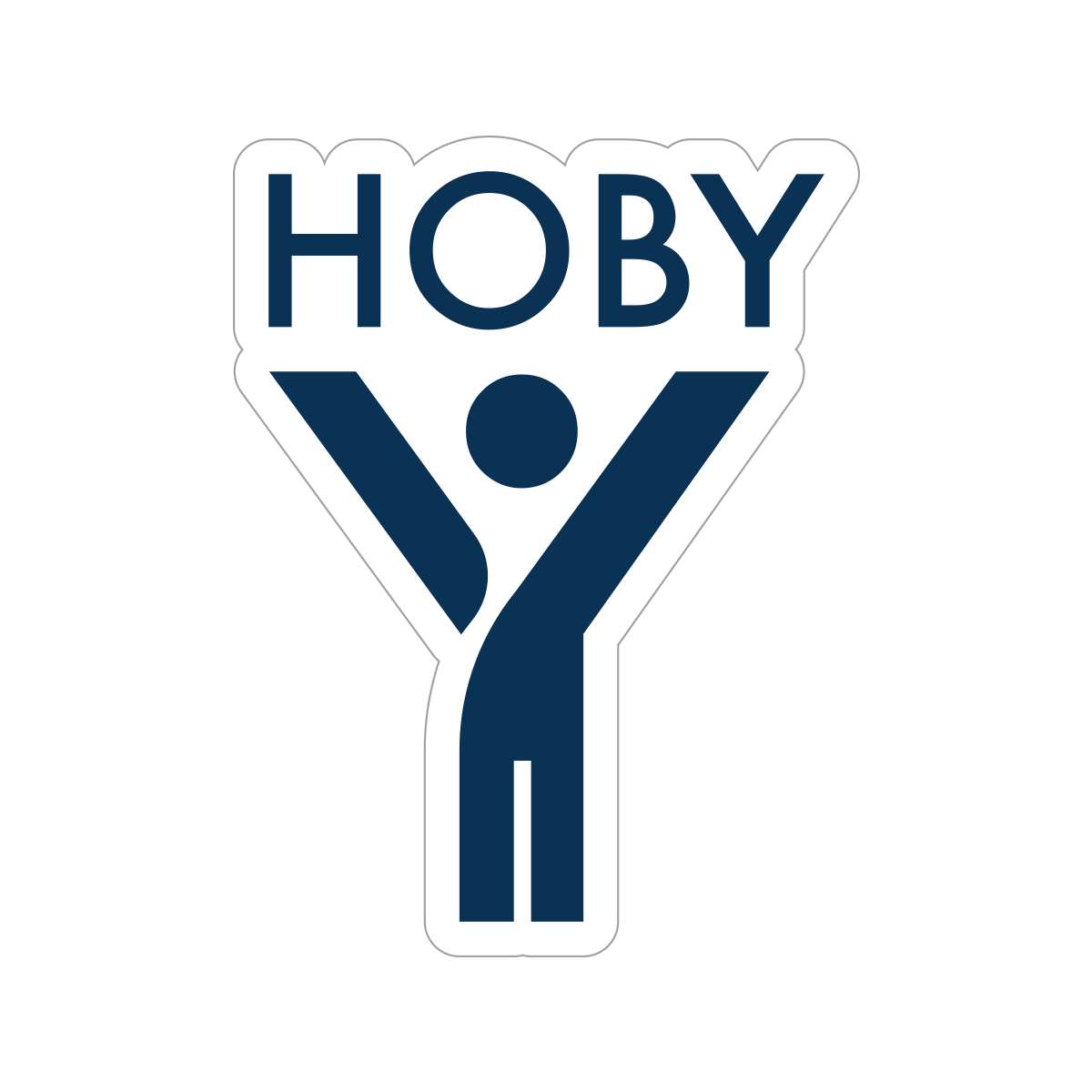 HOBY Y Person Vinyl Sticker